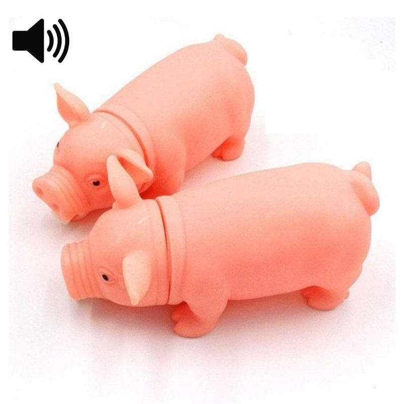 Small Squeaky Pig Dog Toy