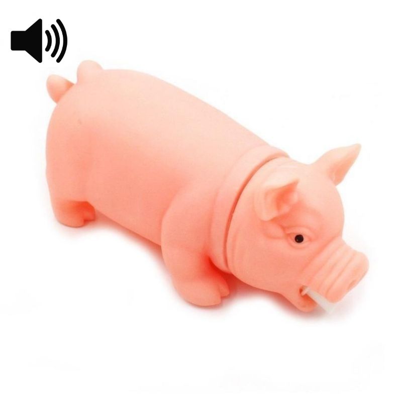 Small Squeaky Pig Dog Toy