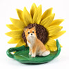 Long Haired Chihuahua Figurine sunflower