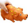 Grunting Orange Pig Dog Toy