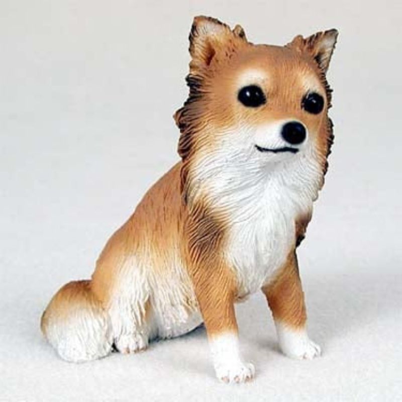 Long Haired Chihuahua Figurine Brown