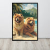 Chow chow framed poster