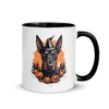 Halloween Doberman Coffee Mug Black