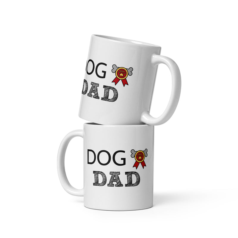 White Dog Dad Coffee Mug
