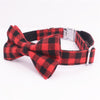 Bow Tie Dog Collar Red