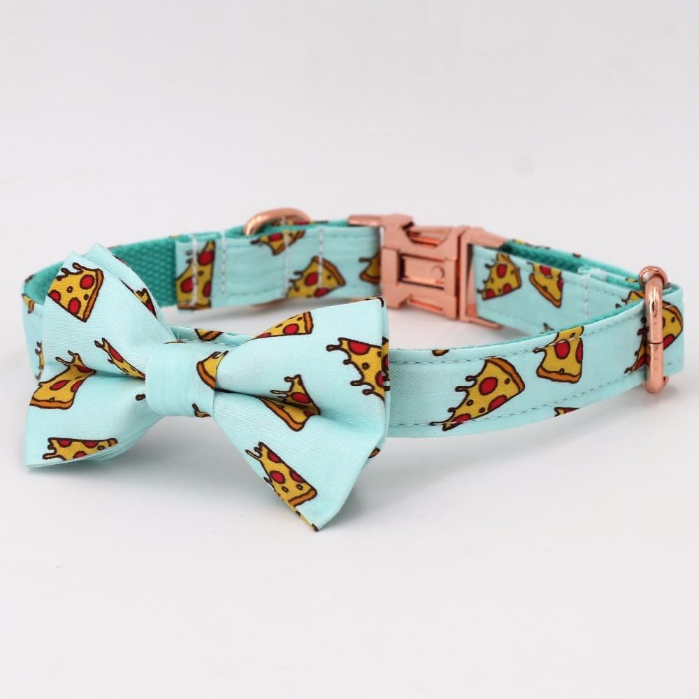 Bow Tie Dog Collar Slice Of Pizza