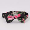 Garden Flower Bowtie Dog Collar