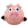 pink pig ball dog toy