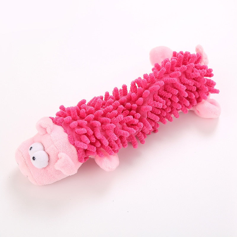 Stuffed Pink Pig Dog Toy