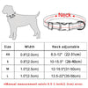 Size guide dog collar black with name