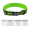Green Dog Collar with Name Phone Number