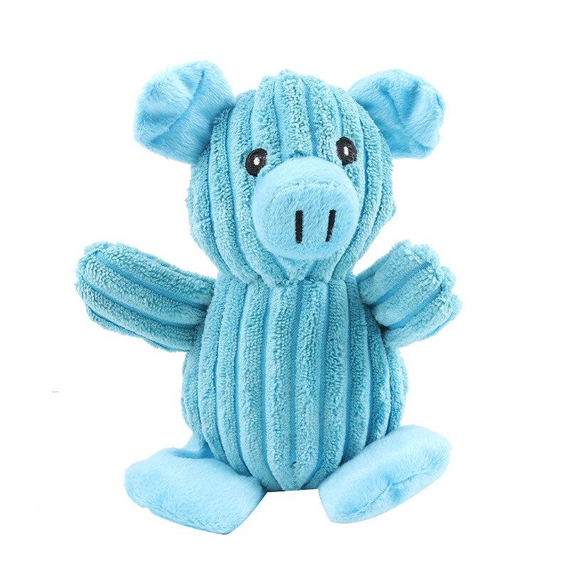 Blue Pig Dog Toy