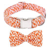 Orange Bow Tie Dog Collar