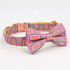 Pink Queen Bowtie Dog Collar