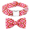 Red Illusion Bow Tie Dog Collar