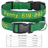 Dog Collar with Name Stitched