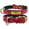 Dog Leather Collar with Name
