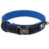 Blue Dog Collar With Name Engraved On Buckle