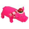 santa pig dog toy