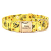Yellow Dog Collar With Name Engraved