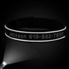 Embroidered Reflective Personalized Dog Collar