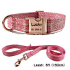 Puppy Collar With Name Pink