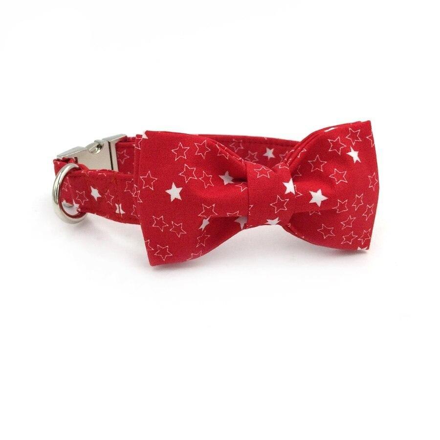 Starry Sky Bow Tie Dog Collar