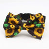 Sunflower Bow Tie Dog Collar