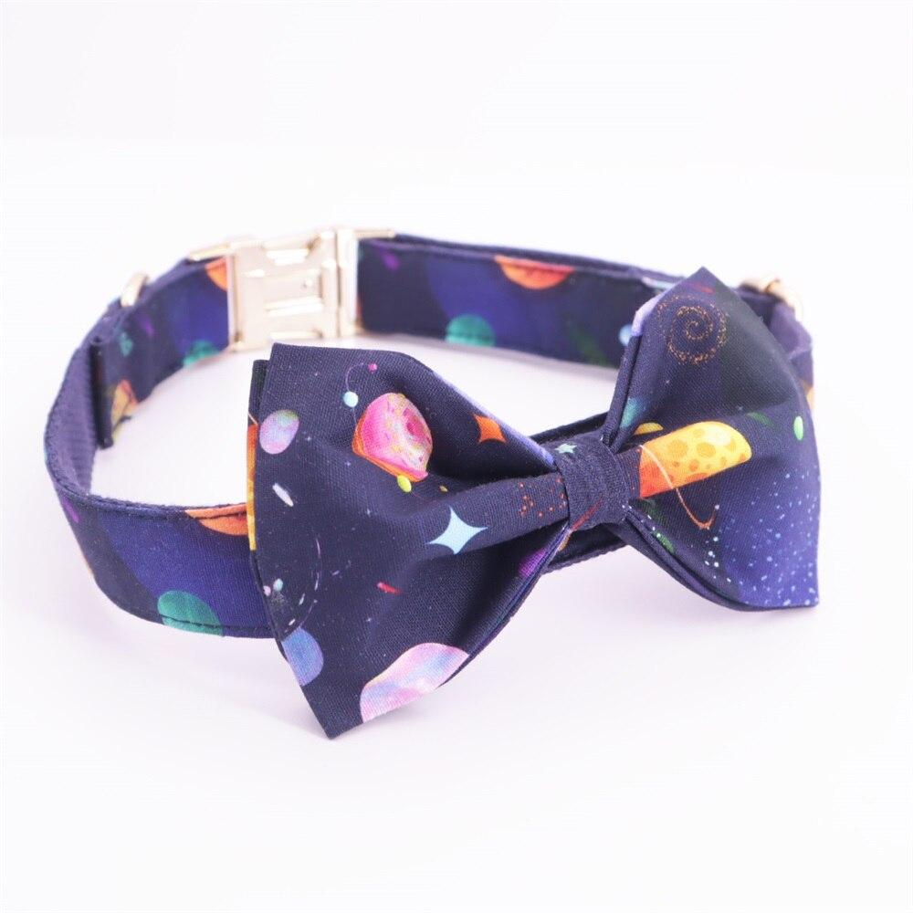 Universe Bow Tie Dog Collar