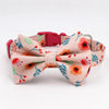 Visual Flower Bowtie Dog Collar