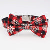winter season dog bow tie
