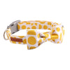 Yellow Spot Bow Tie Dog Collar