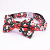christmas glove bow tie dog collar