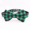 dog bow tie green