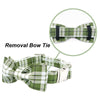 elegant green dog bow tie