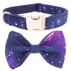 navy blue dog bow tie collar
