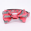 pink bow tie dog collar