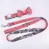 pink bow tie dog collar