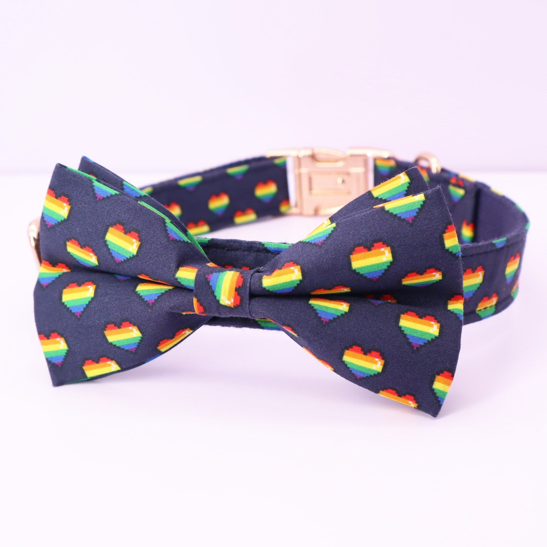 heart dog bow tie